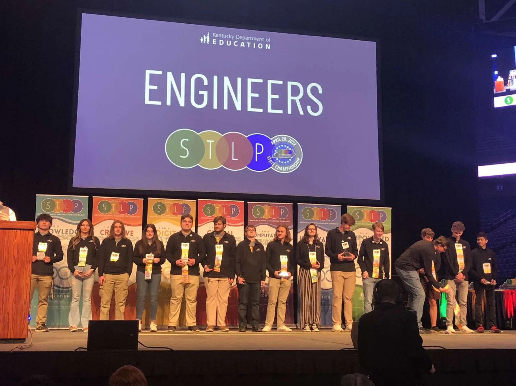 close up the STLP engineer recognition panel.